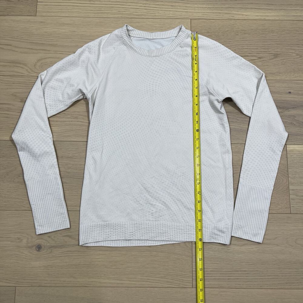Lululemon White Long Sleeve Tee - Picture 6 of 12